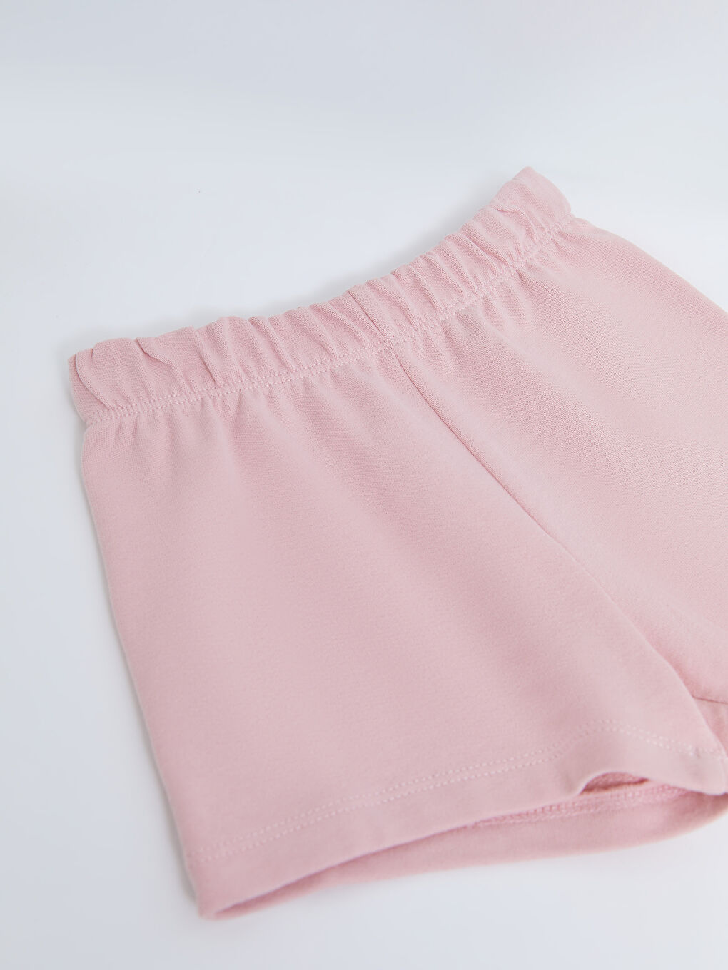 Short Basique en Coton à Taille Élastique pour Bébé Fille-2