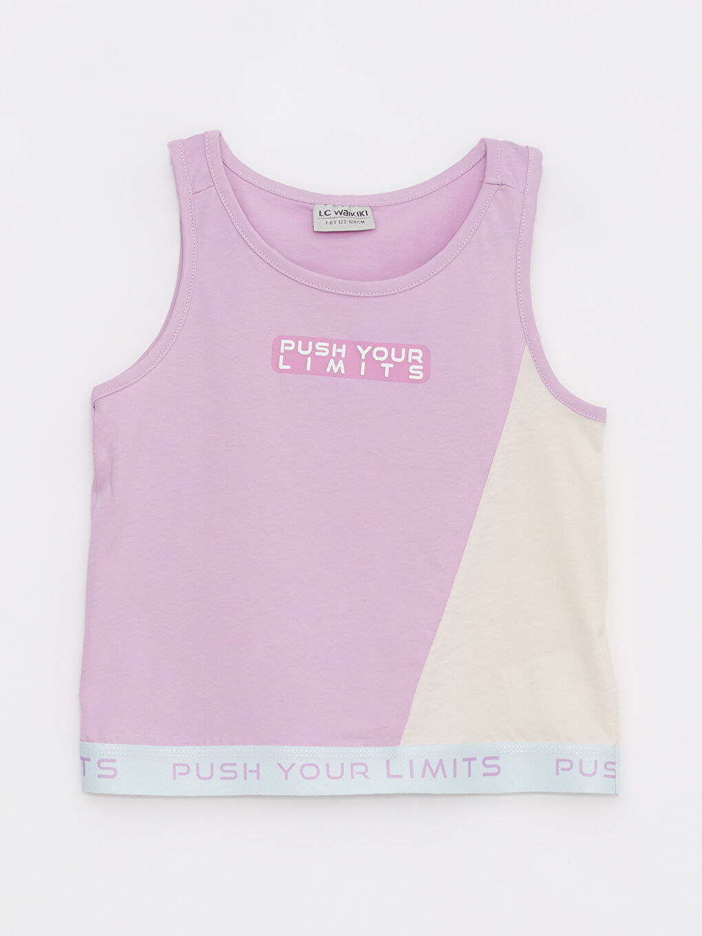 Crew Neck Printed Cotton Girl Athlete