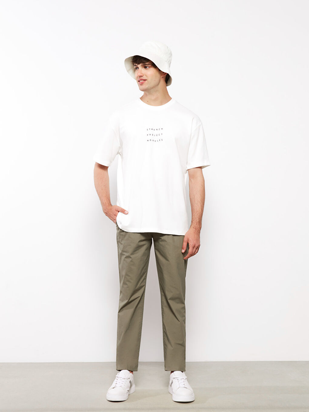 Haki Slim Fit Gabardin Erkek Pantolon