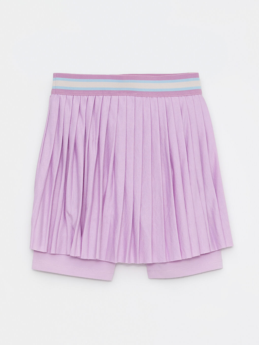 Юбка Для Девочек Плиссе На Резинке С Леггинсами-1