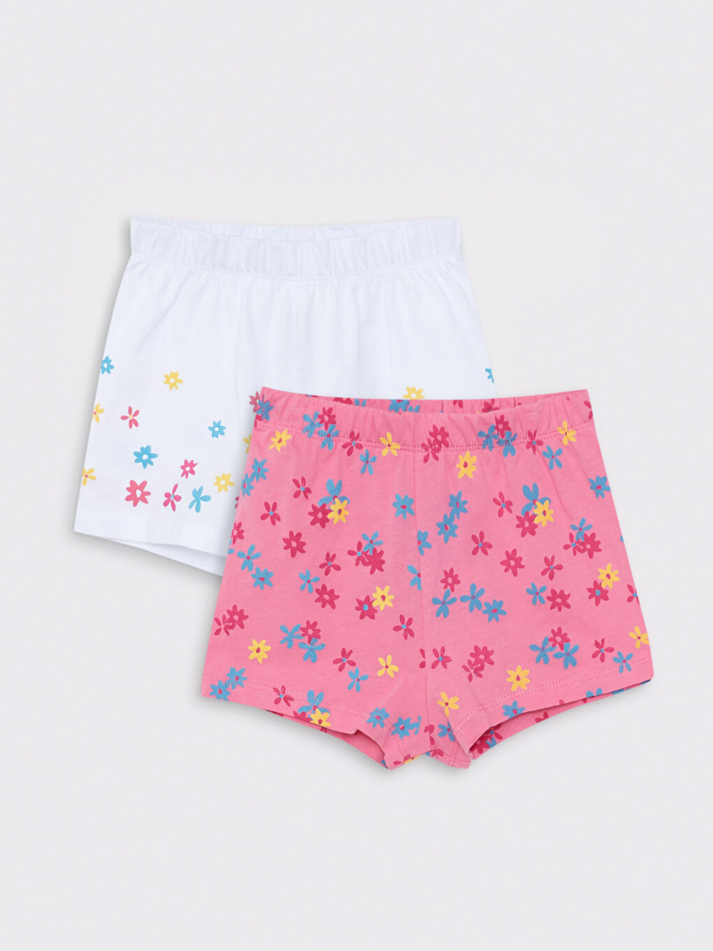 Šorts od pamuka sa elastičnim strukom za bebe devojčice, štampan, 2 komada