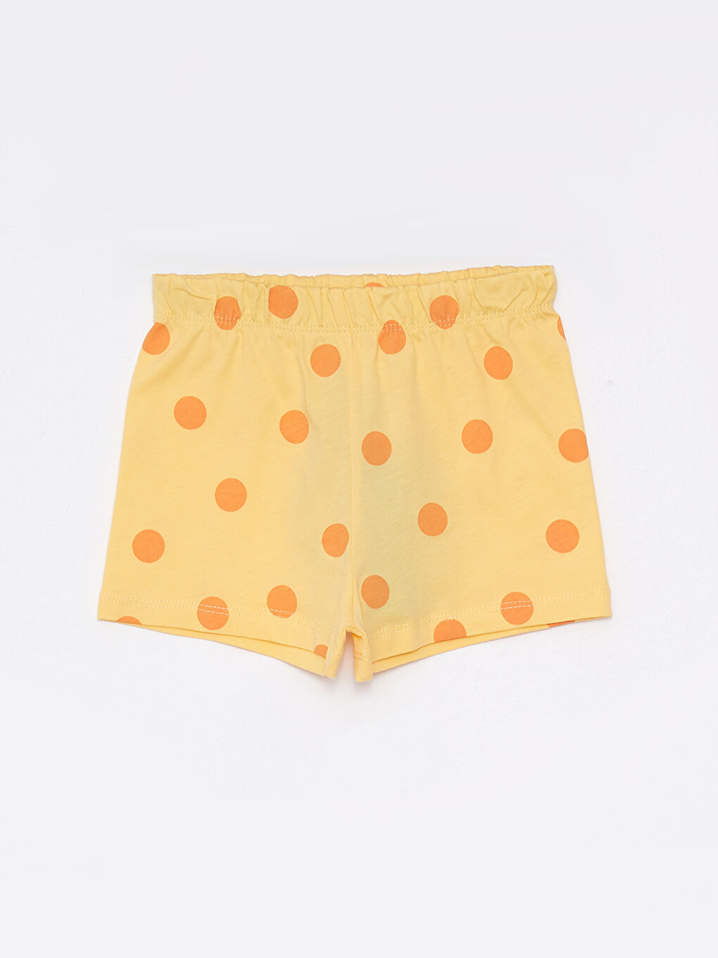 Elastic Waist Printed Cotton Baby Girl Shorts 2 Pieces-3