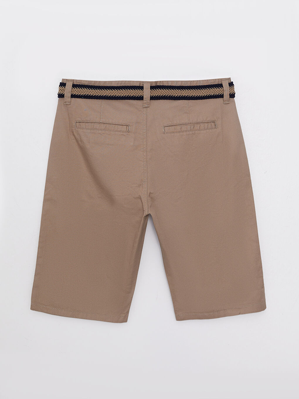 Slim Fit Belted Gabardine Men's Shorts -S2IT46Z8-CR8