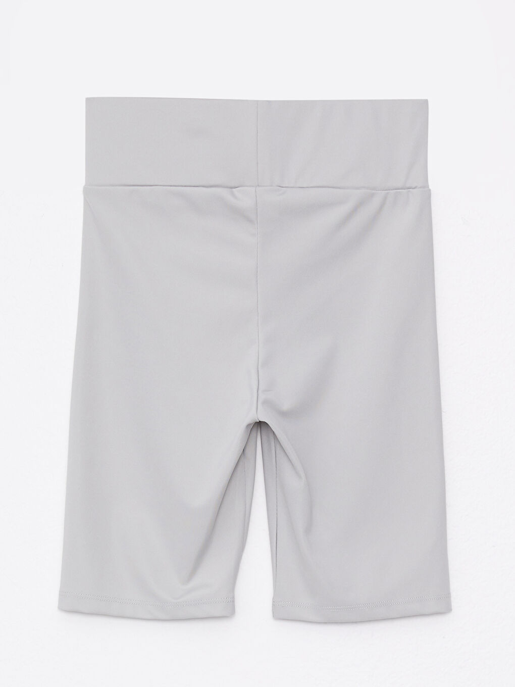 Women's Elastic Waist Plain Short Leggings-6