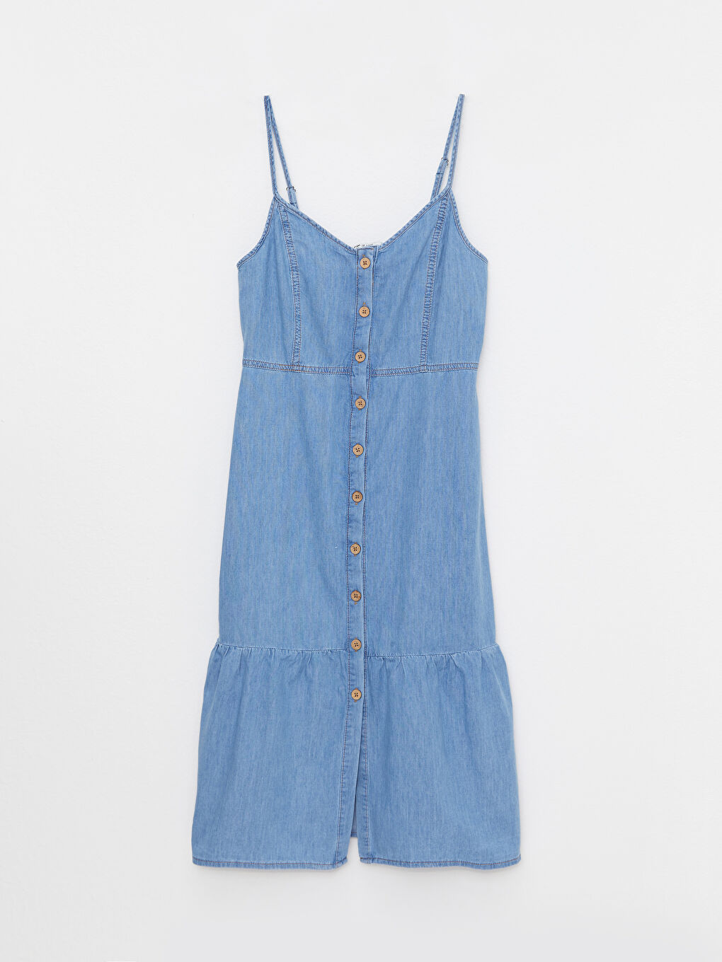 Heart Collar Straight Strap Women's Rodeo Jean Dress -S2IU04Z8-311