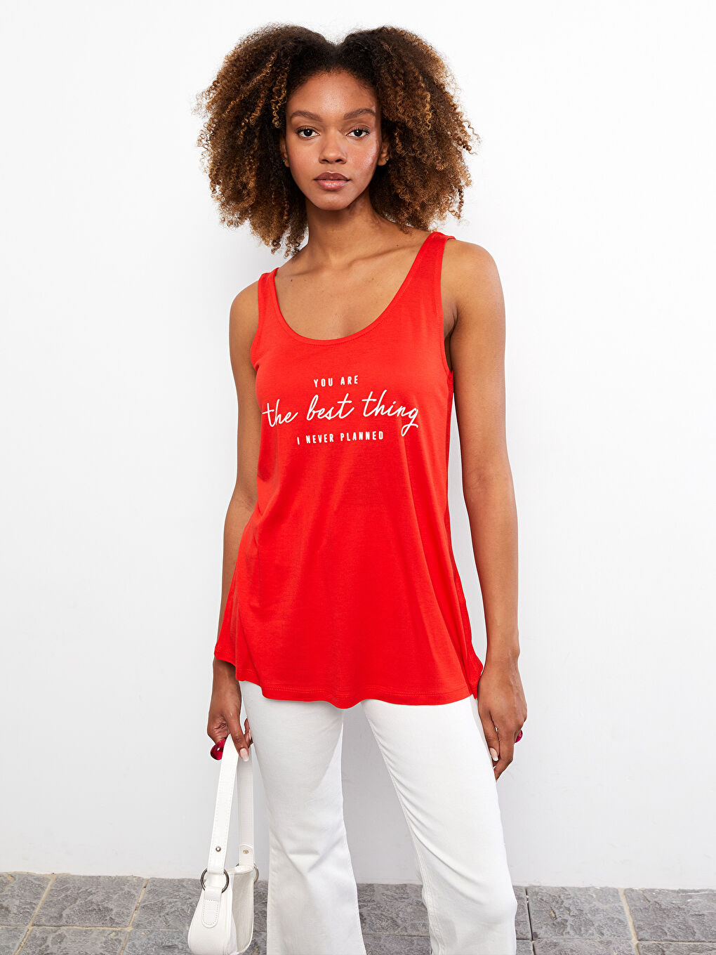 U Neck Printed Sleeveless Viscose Female Athlete -S2IU39Z8-R22