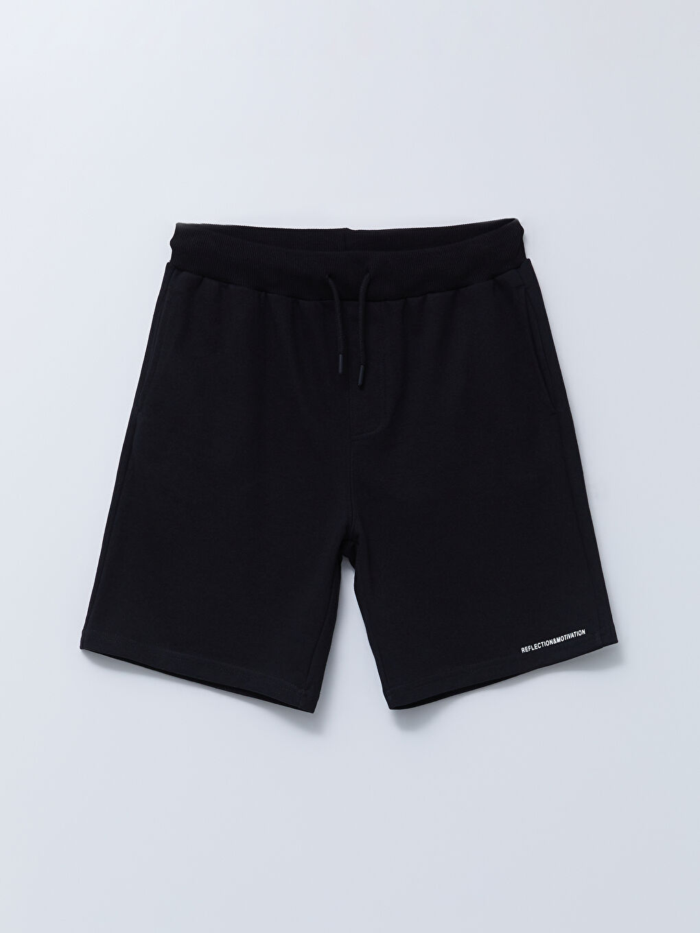 Siyah Standart Kalıp Erkek Şort-6