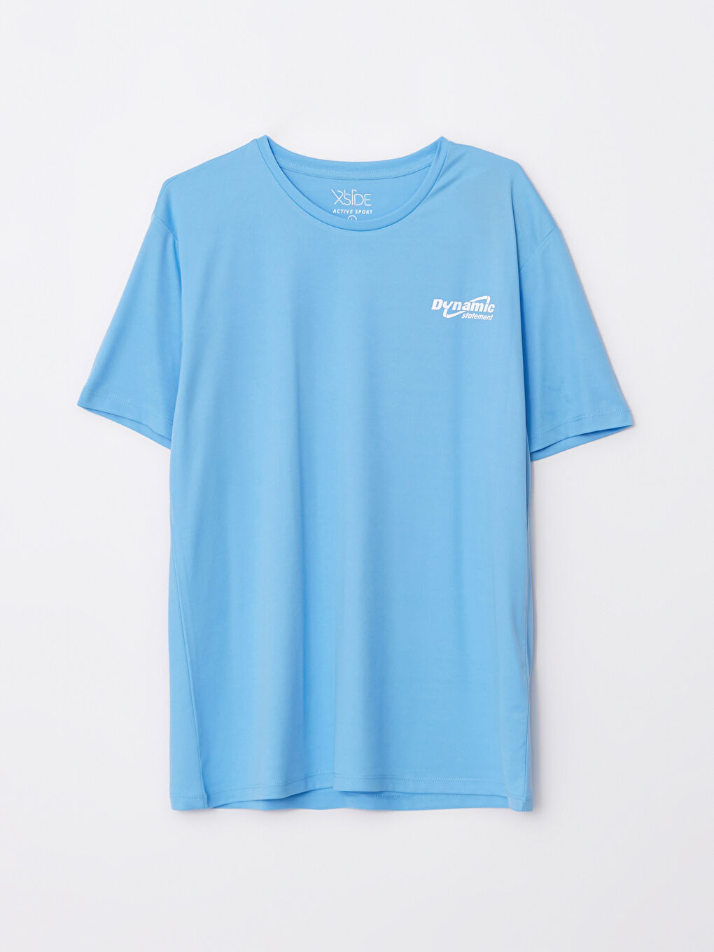 Mavi Bisiklet Yaka Kısa Kollu Baskılı Erkek Tişört