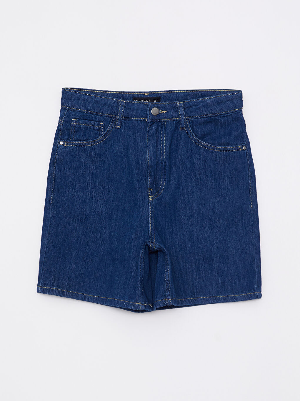 Standard Fit Straight Pocket Detailed Women's Rodeo Jean Shorts -S2IV34Z8-309