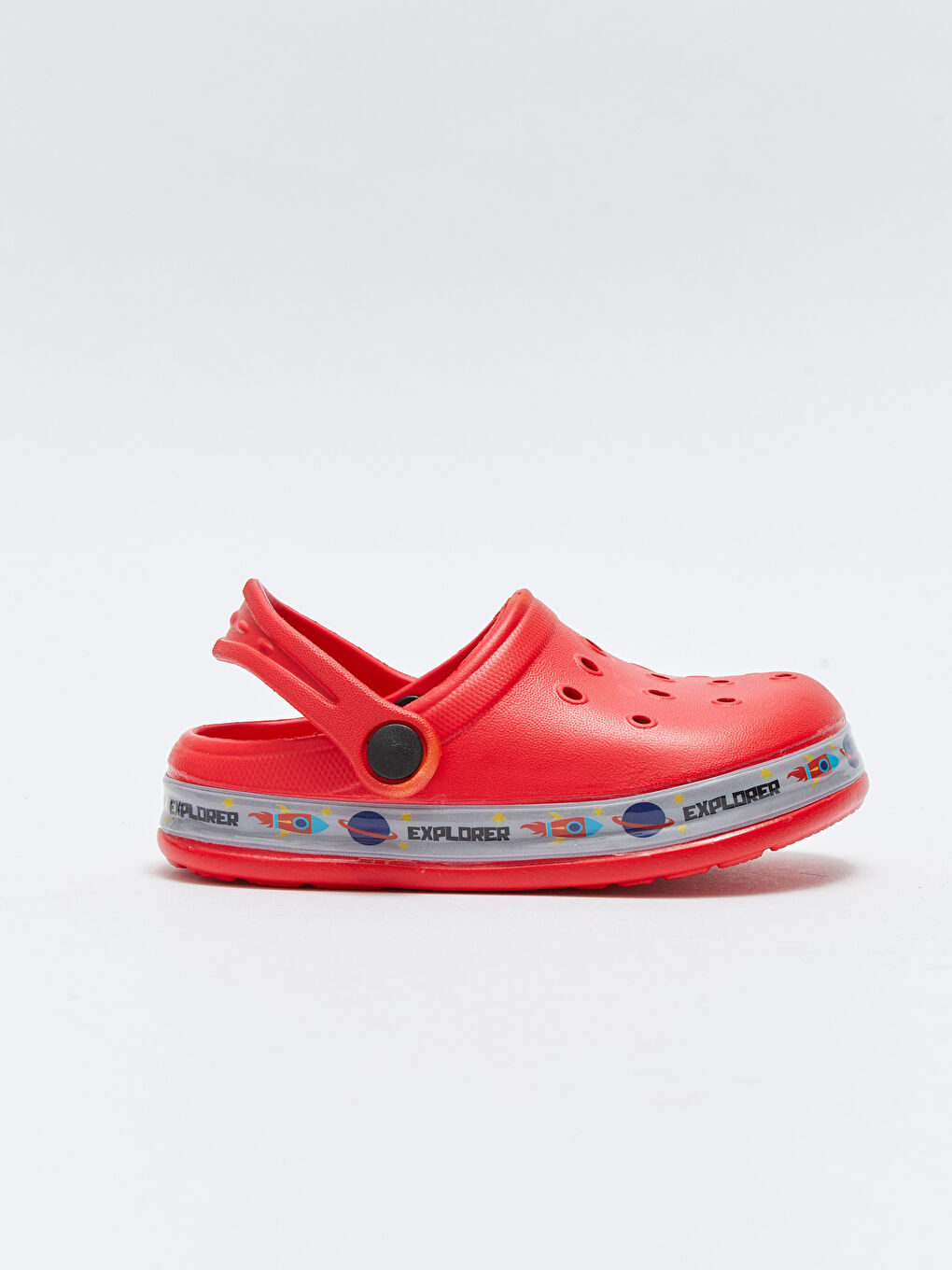 Kırmızı Tabanı Işıklı Erkek Çocuk Plaj Sandaleti-2