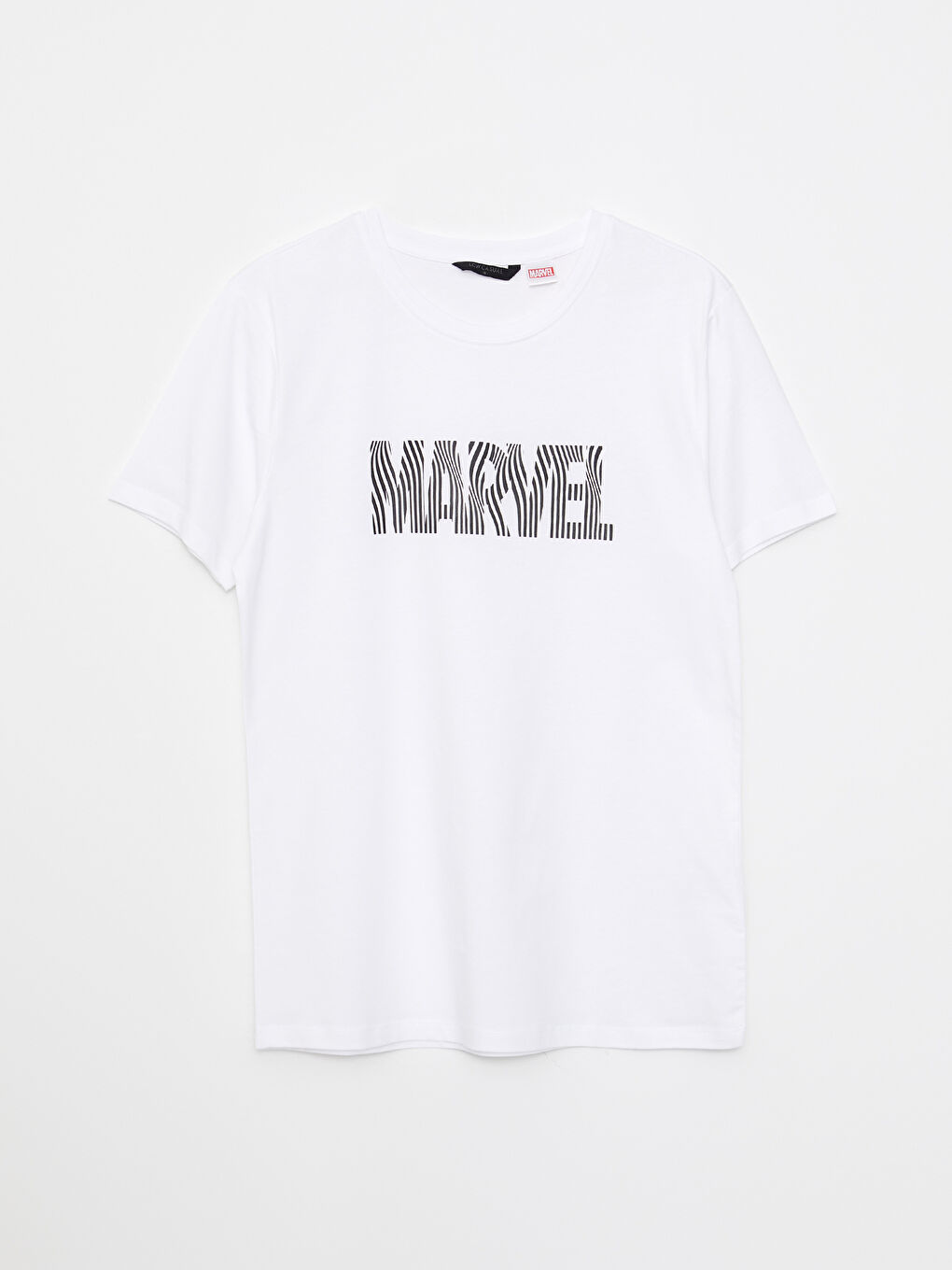 Футболка Мужская с Круглым Вырезом и Коротким Рукавом, С Принтом Marvel из Джерси