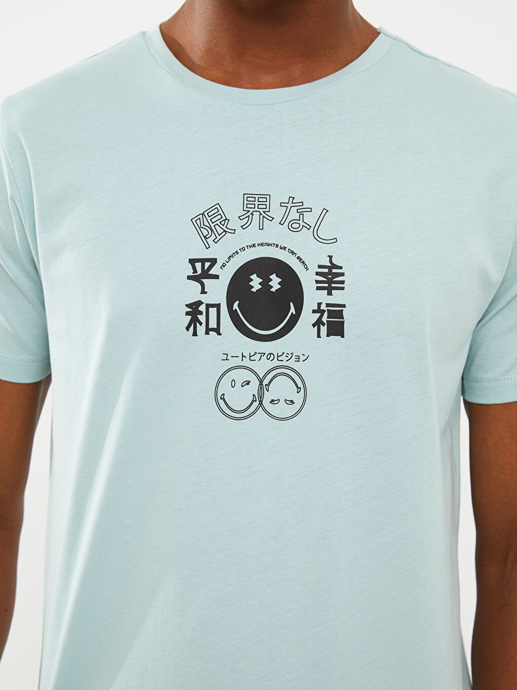 Футболка Мужская с Круглым Вырезом, Коротким Рукавом, С Принтом, Из Гребенного Хлопка-3