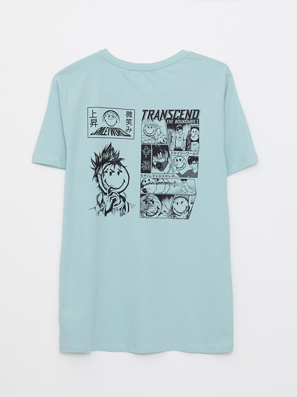 Футболка Мужская с Круглым Вырезом, Коротким Рукавом, С Принтом, Из Гребенного Хлопка-6