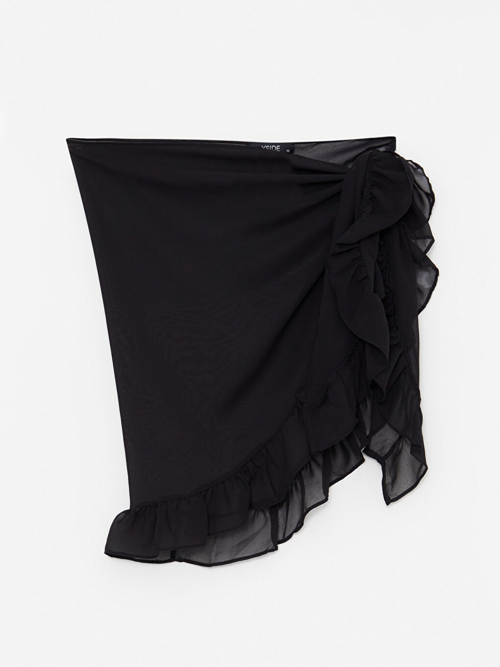 Siyah Kadın Düz Pareo-5