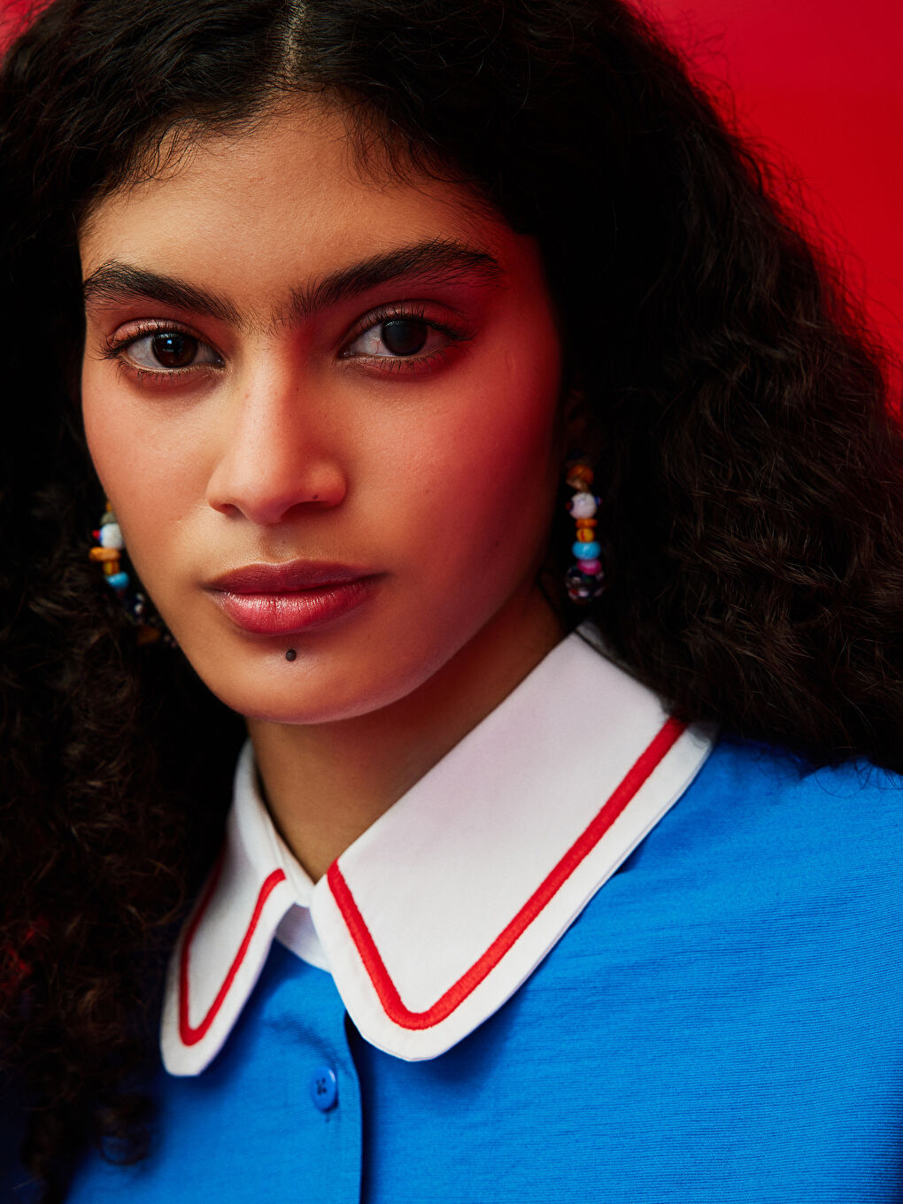 Embroidered Long Sleeve Women's Shirt-1