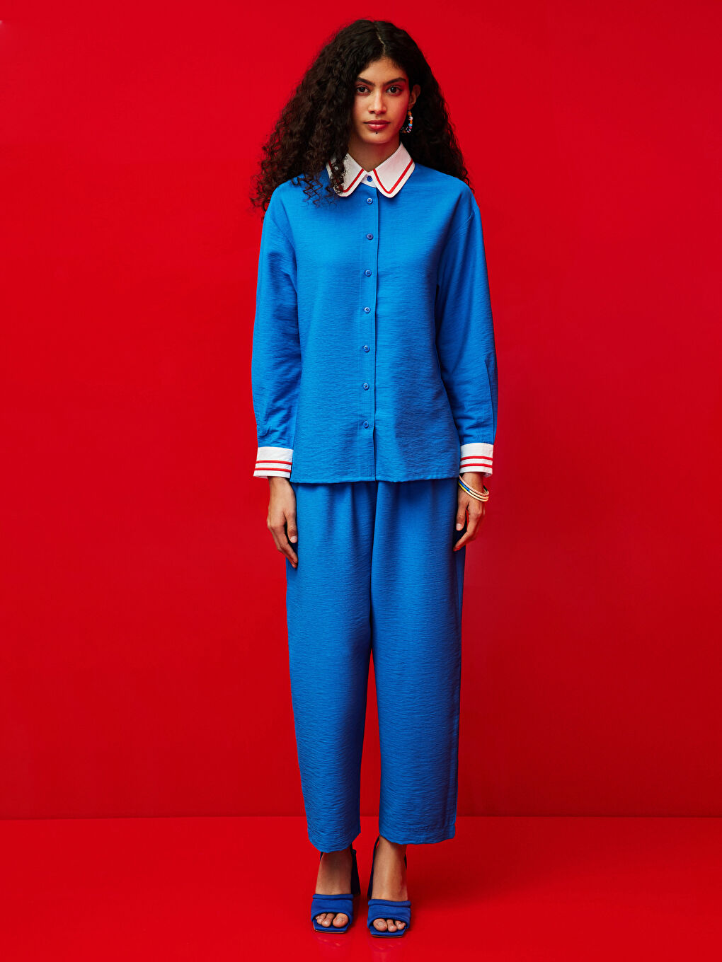 Embroidered Long Sleeve Women's Shirt-4