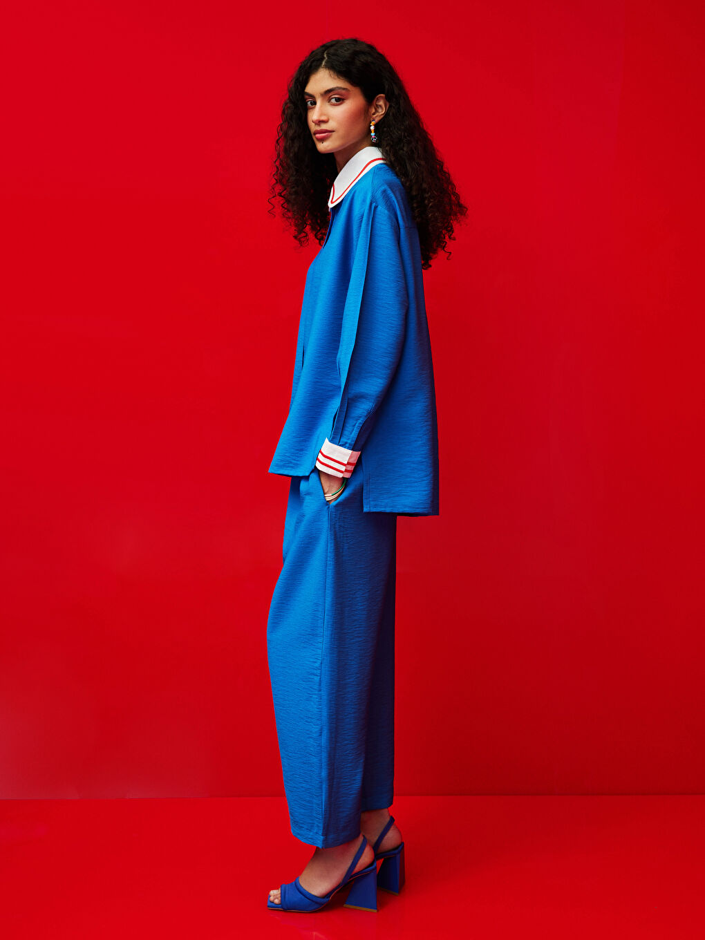 Embroidered Long Sleeve Women's Shirt-5