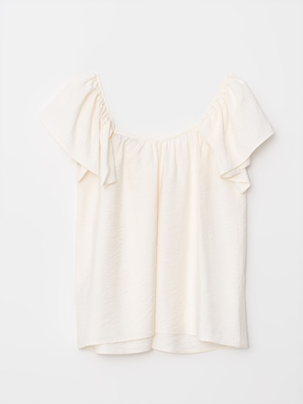 Bluză Maternitate cu Guler Pătrat, Croială Dreaptă și Mâneci Scurte-5