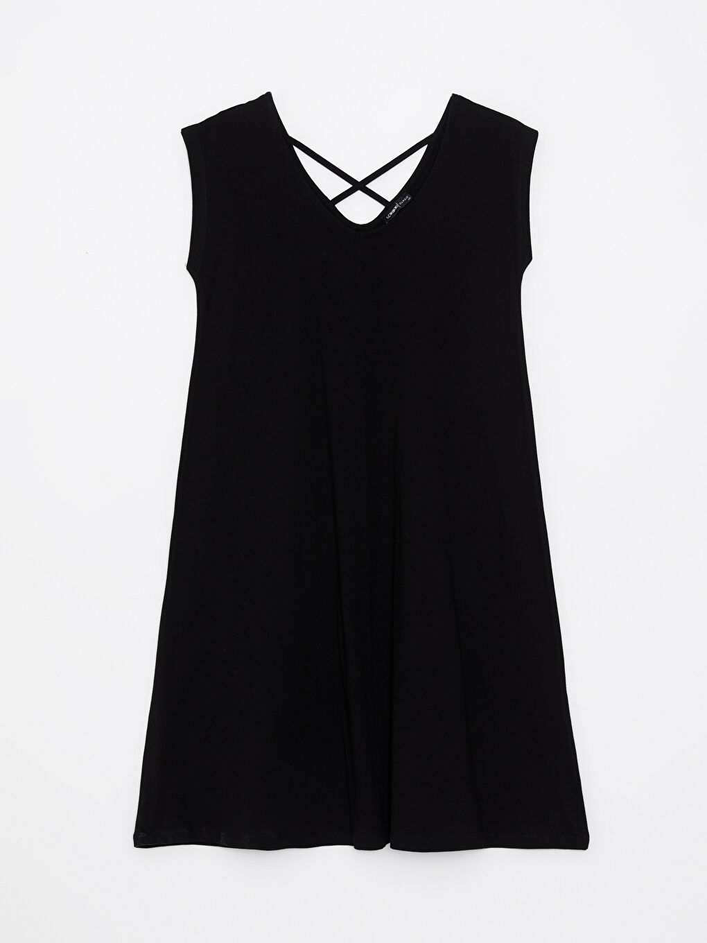 LCWAIKIKI Classic V-Neck Straight Sleeveless Cotton Women's Dress -S2IV91Z8-CVL