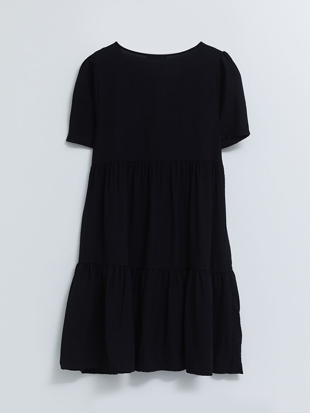 LCWAIKIKI Classic V-Ausschnitt Schlicht Kurzarm Kleid für Damen -S2IV93Z8-CVL