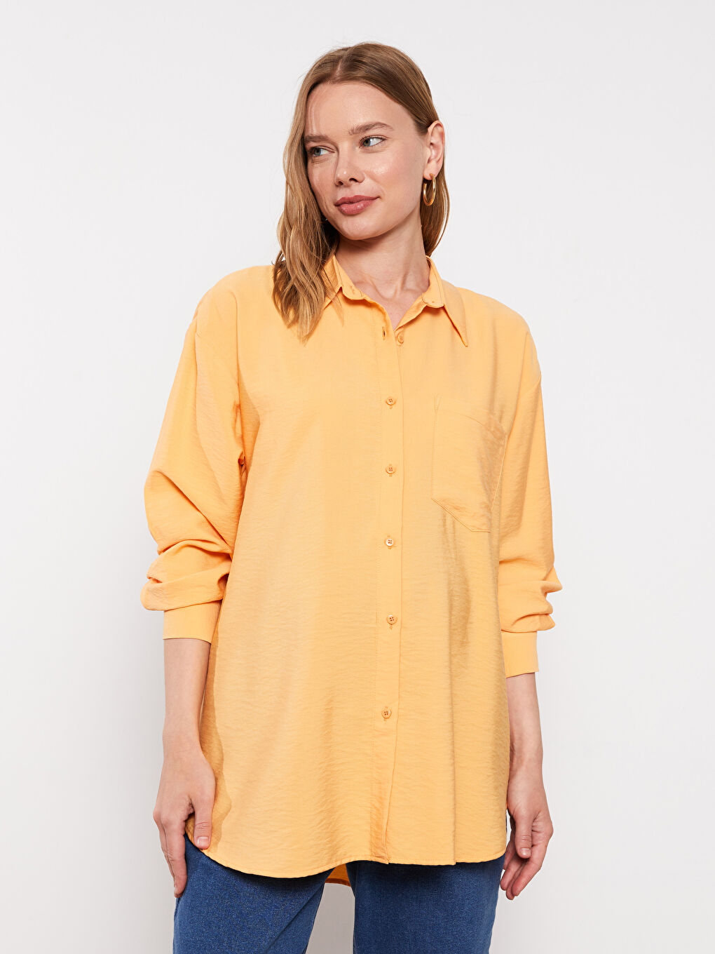 LCWAIKIKI Maternity Buttoned Regular Long Sleeve Maternity Shirt -S2IY88Z8-G7M