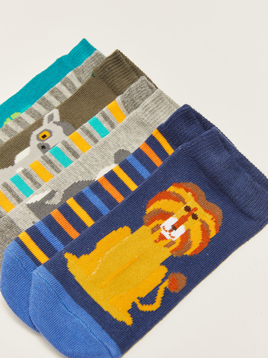 Patterned Boys' Trainer Socks 7 Pack-2