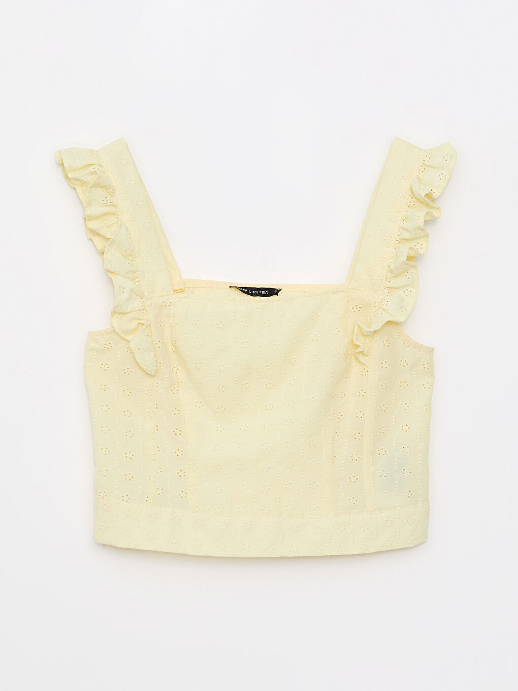 Square Collar Sleeveless Embroidery Women's Blouse-6