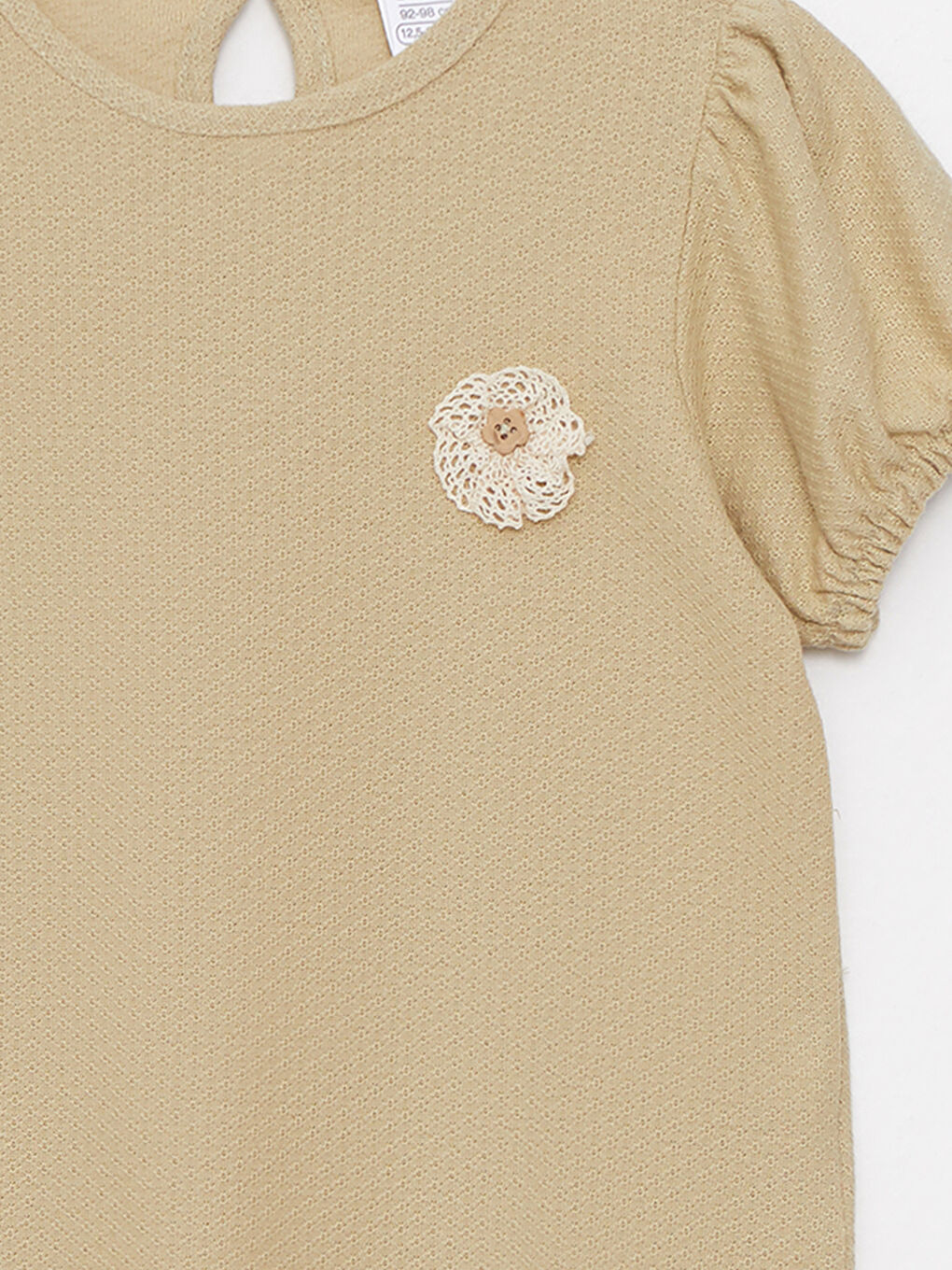 Tricou Bebeluși Fete cu Mânecă Scurtă și Guler Rotund-2