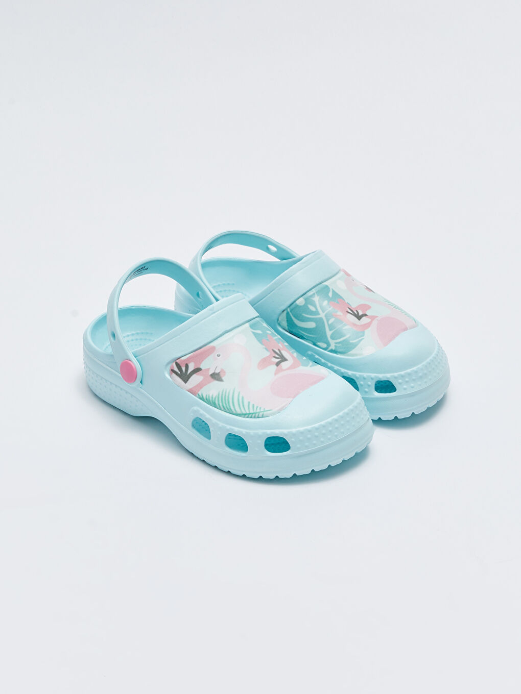 Mavi Baskılı Kız Çocuk Plaj Sandaleti