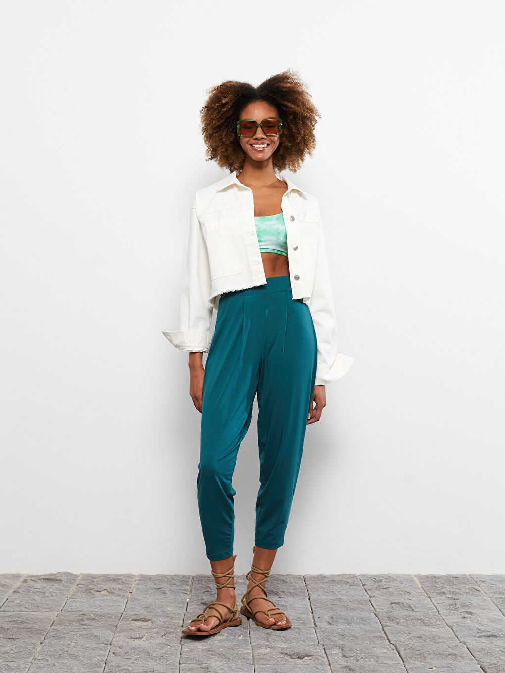 LCW Vision Women's Sweatpants with Elastic Waist -S2J147Z8-HRY