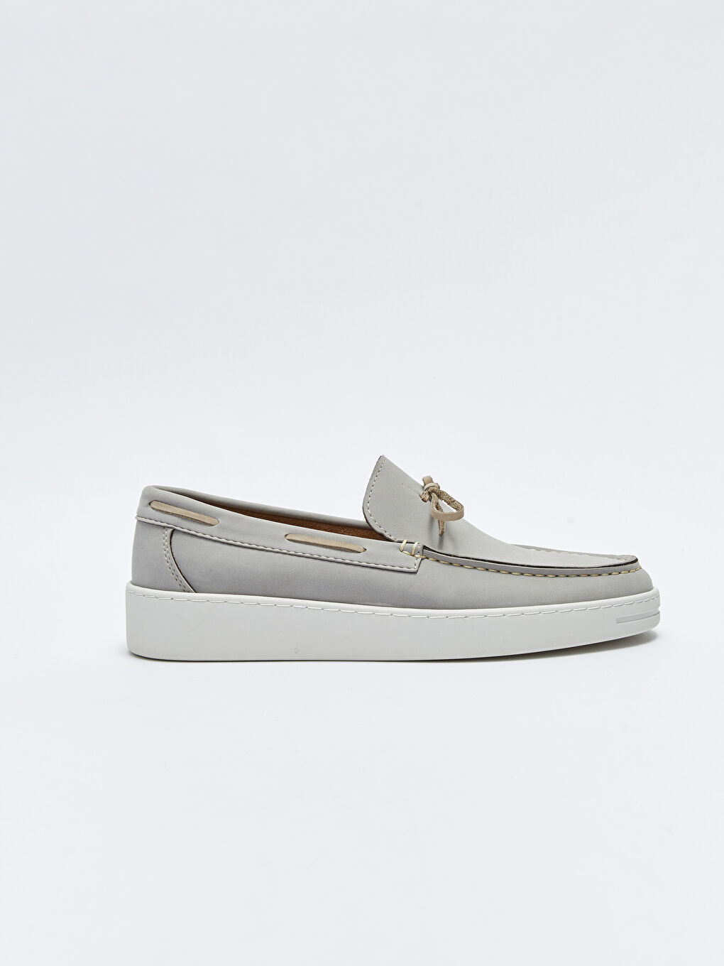 Lace-Up Decorative Stitched Men's Loafer Shoes-1