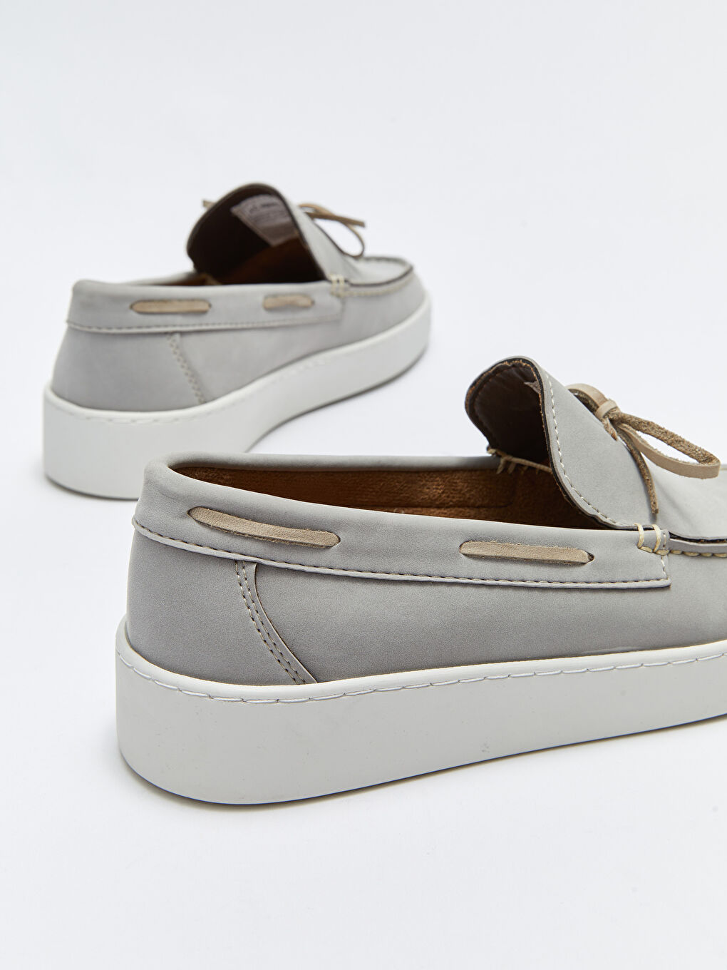 Lace-Up Decorative Stitched Men's Loafer Shoes-4