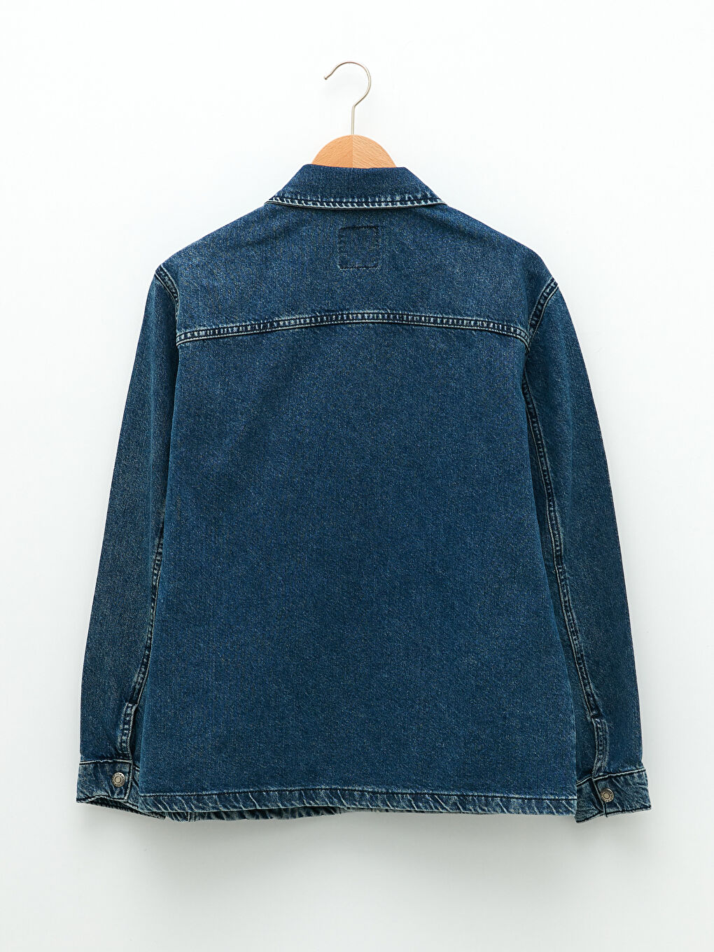 Standard Fit Long Sleeve Men's Jean Jacket-6