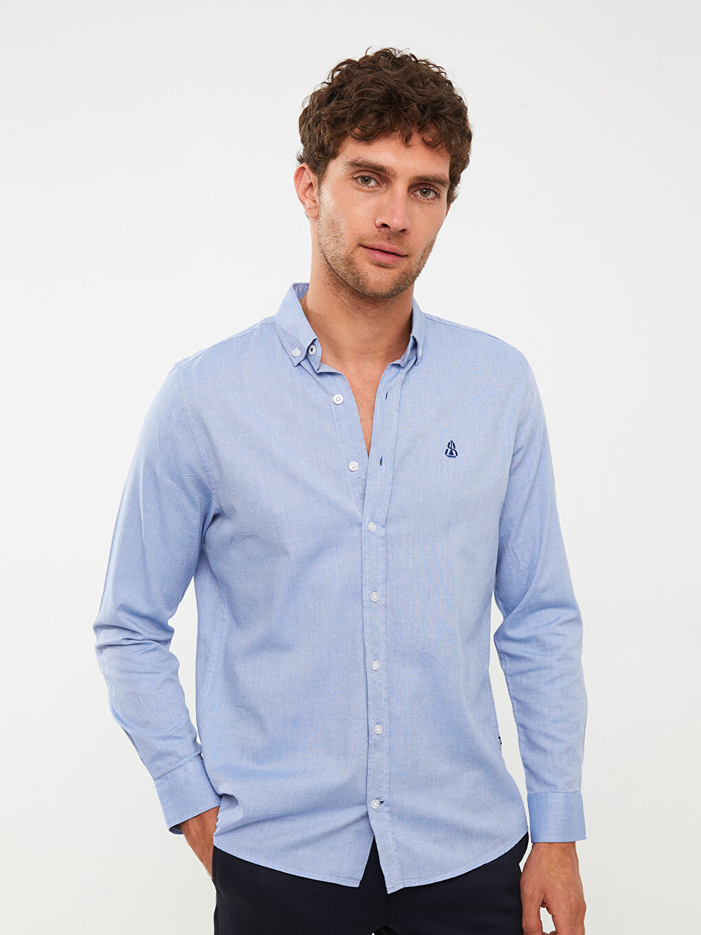 Mavi Regular Fit Uzun Kollu Erkek Gömlek-5