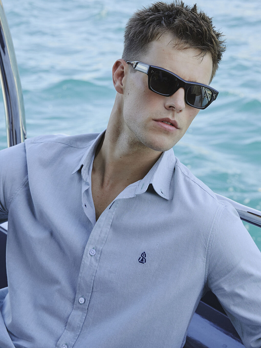 Mavi Regular Fit Uzun Kollu Erkek Gömlek-1