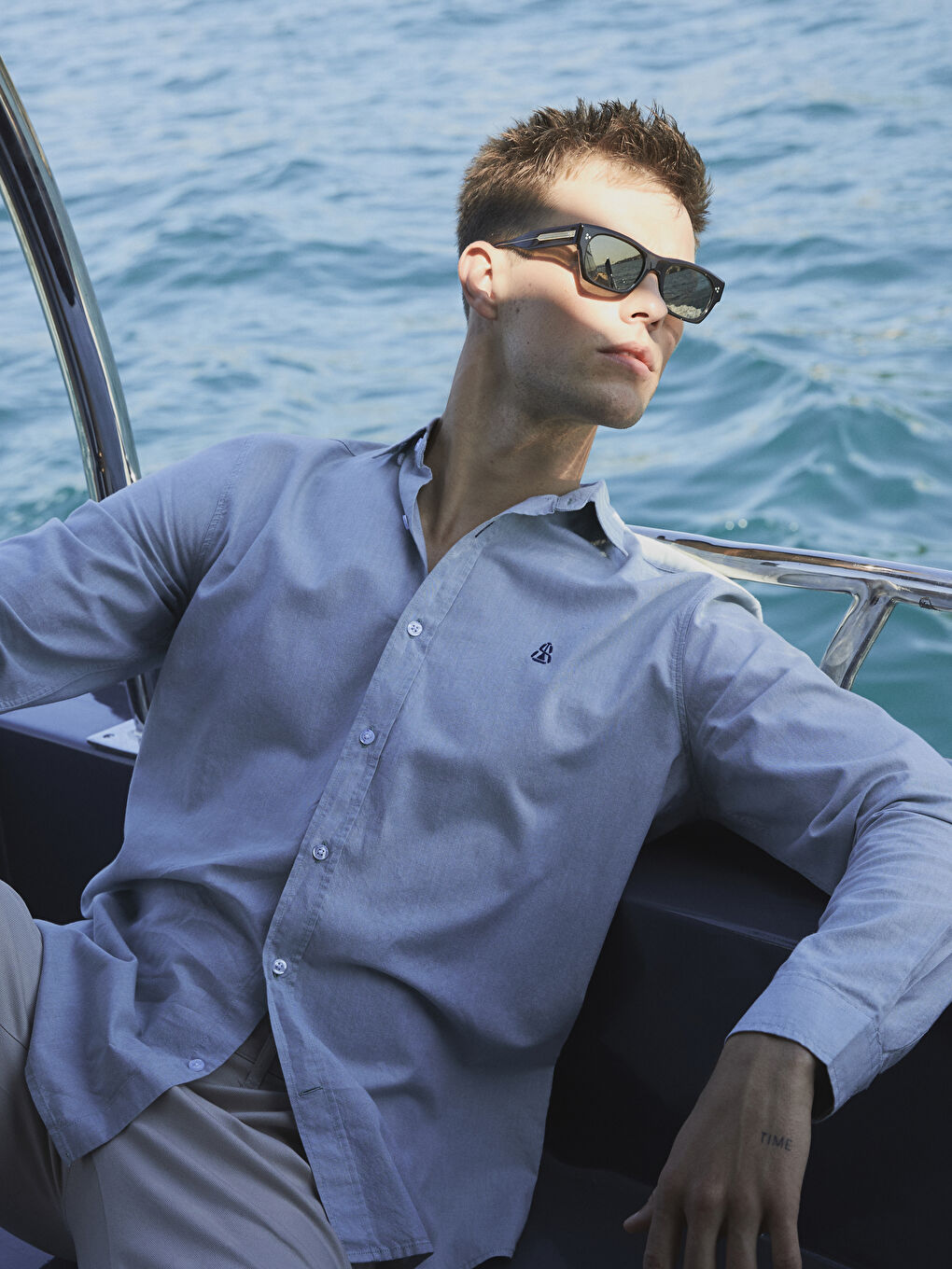 Mavi Regular Fit Uzun Kollu Erkek Gömlek-2