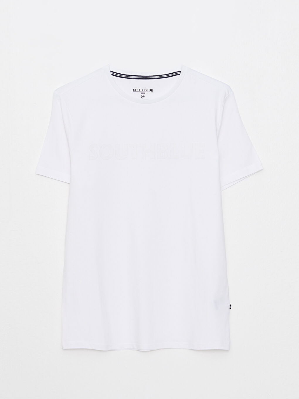 SOUTHBLUE Crew Neck Short Sleeve Printed Combed Cotton Men's T-shirt -S2J218Z8-Q6K
