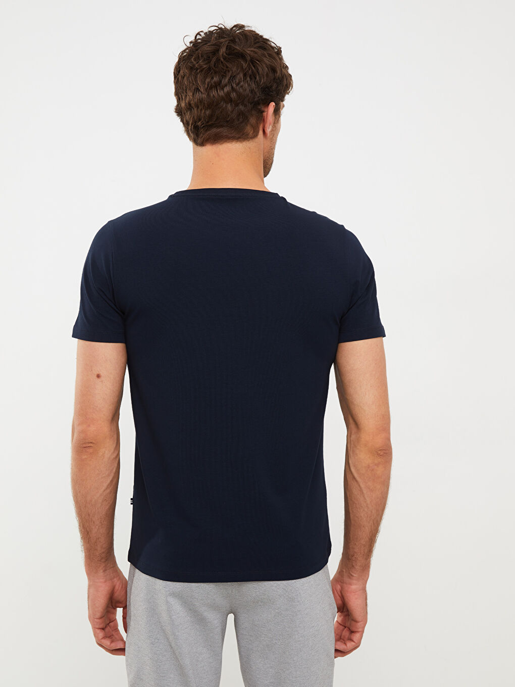 SOUTHBLUE Crew Neck Short Sleeve Printed Combed Cotton Men's T-shirt -S2J218Z8-S9P