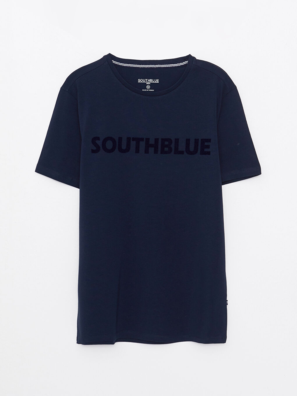 SOUTHBLUE Crew Neck Short Sleeve Printed Combed Cotton Men's T-shirt -S2J218Z8-S9P