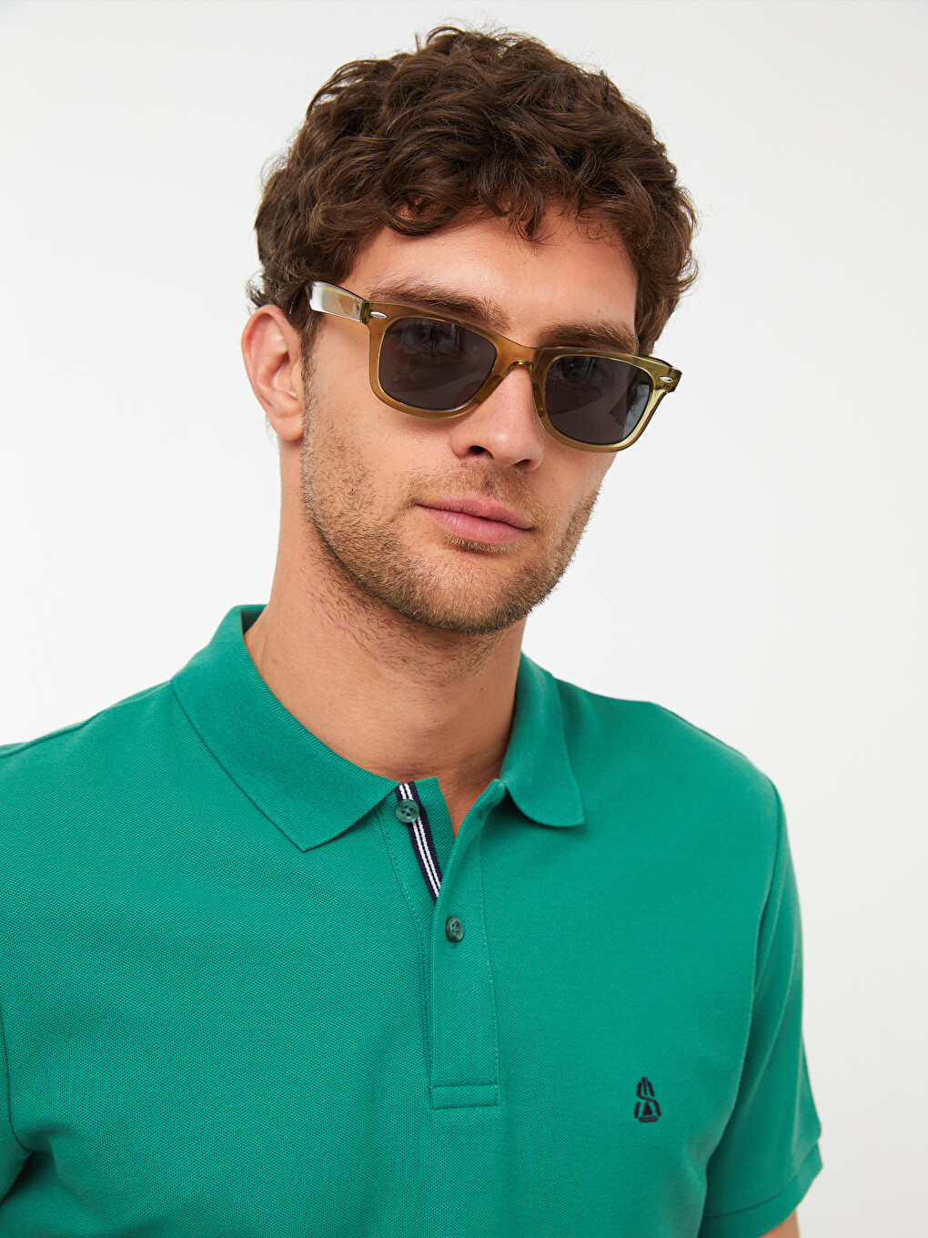 Polo Neck Short Sleeve Men's T-shirt-6