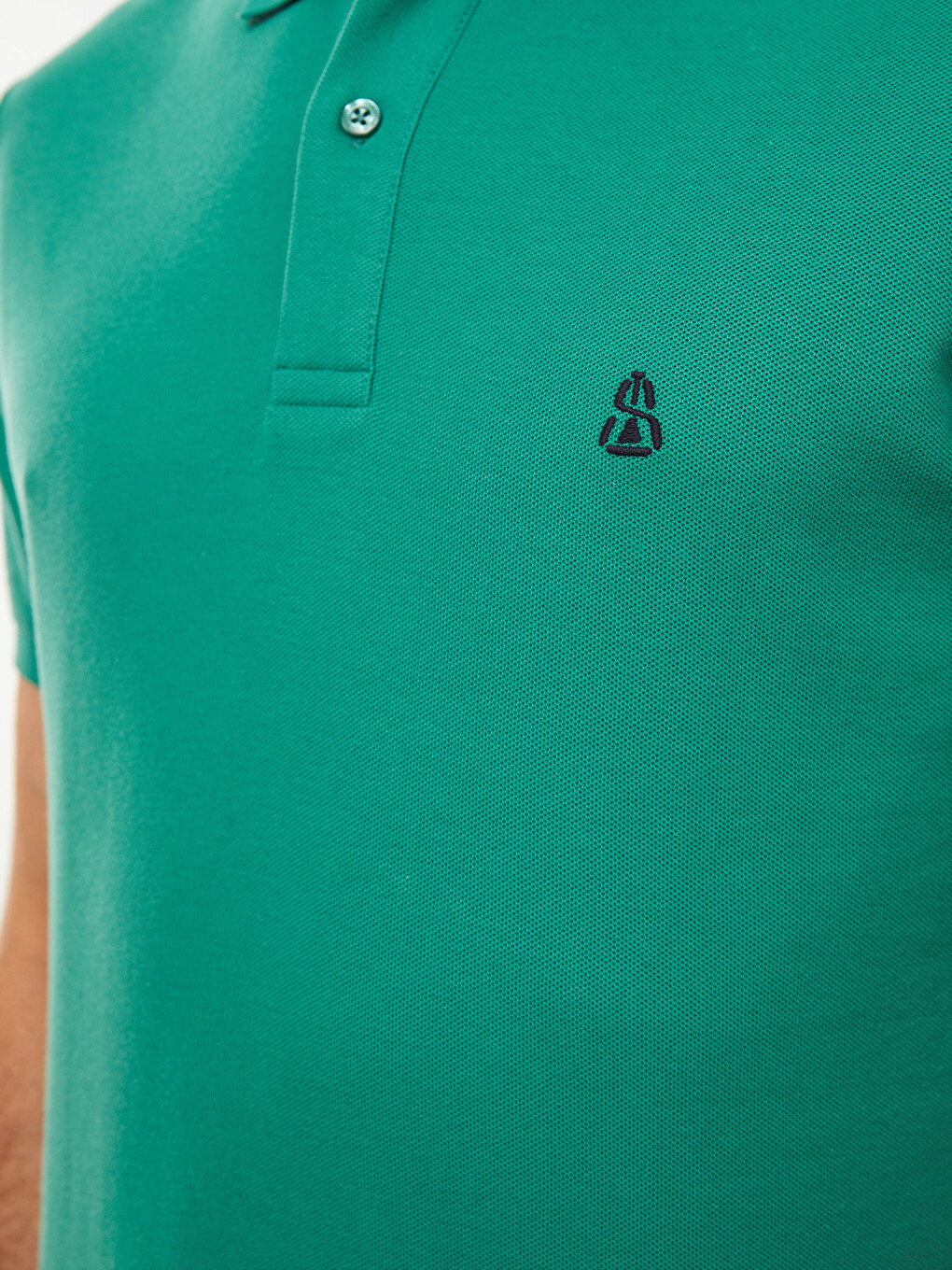 Polo Neck Short Sleeve Men's T-shirt-7