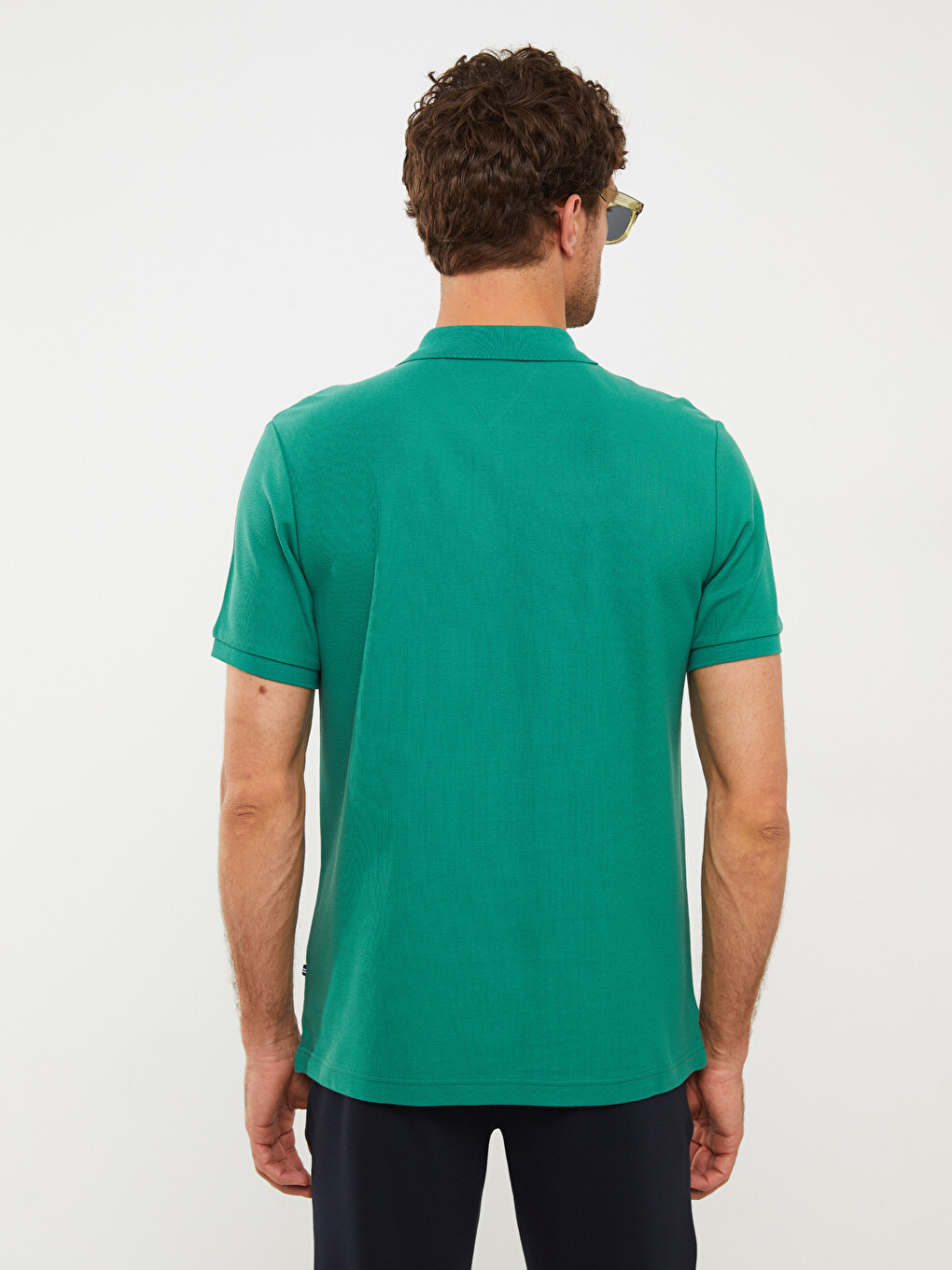 Polo Neck Short Sleeve Men's T-shirt-8