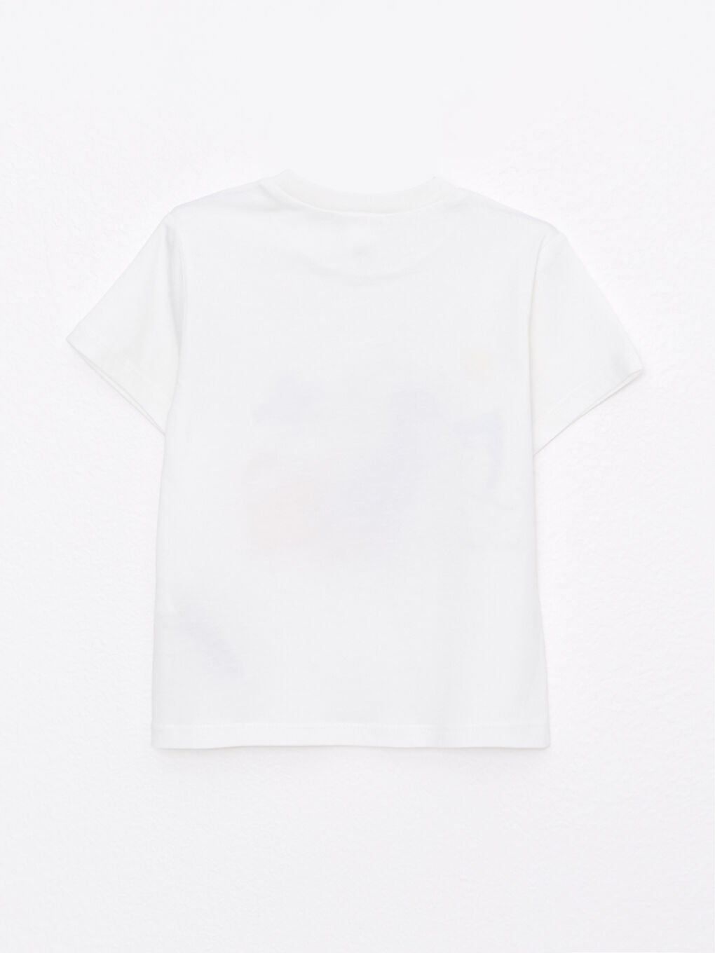 Beyaz Bisiklet Yaka Kısa Kollu Baskılı Erkek Bebek Tişört ve Pantolon 2'li Takım-2