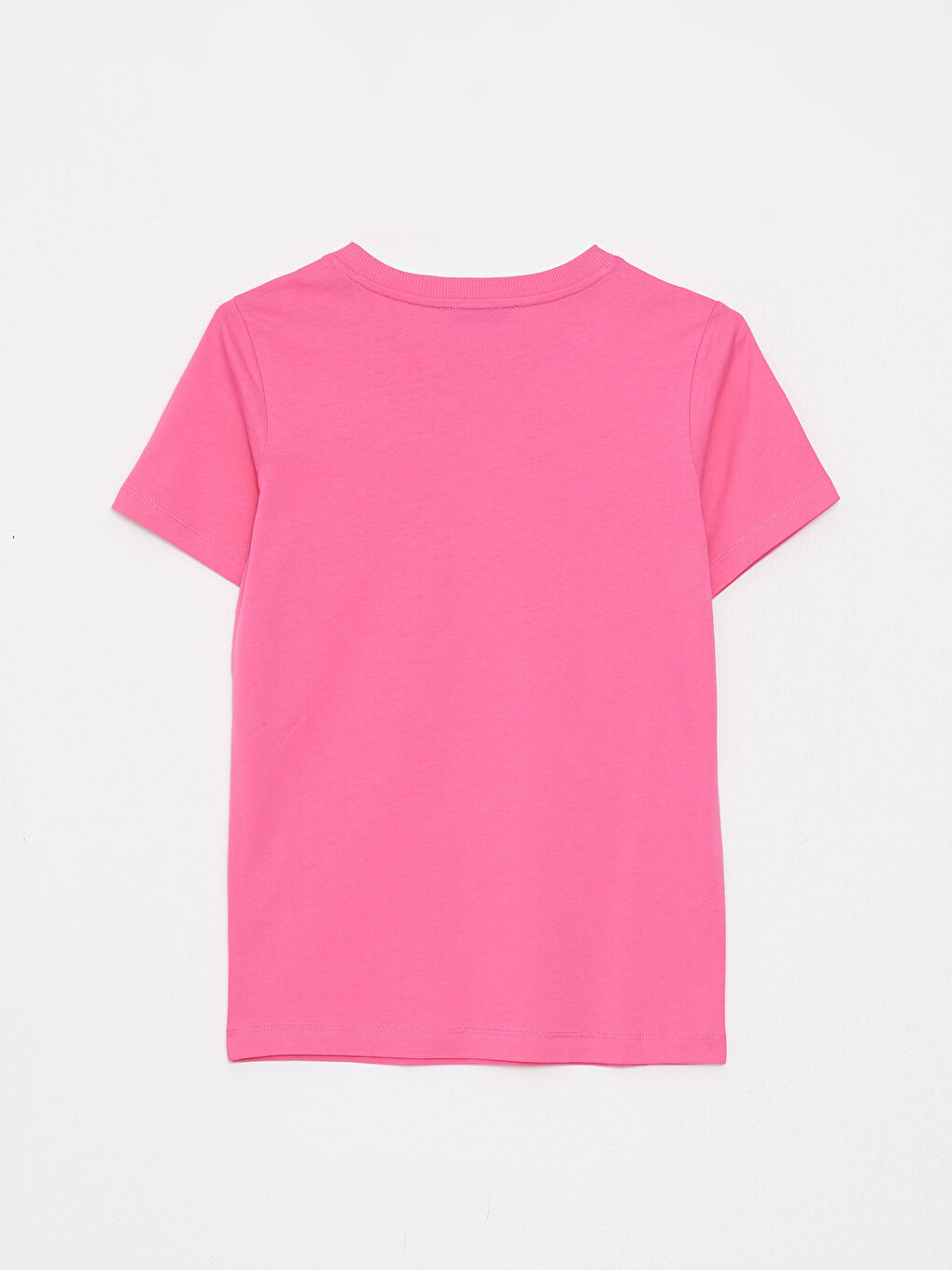 Crew Neck Straight Short Sleeve Cotton Women's T-Shirt-6