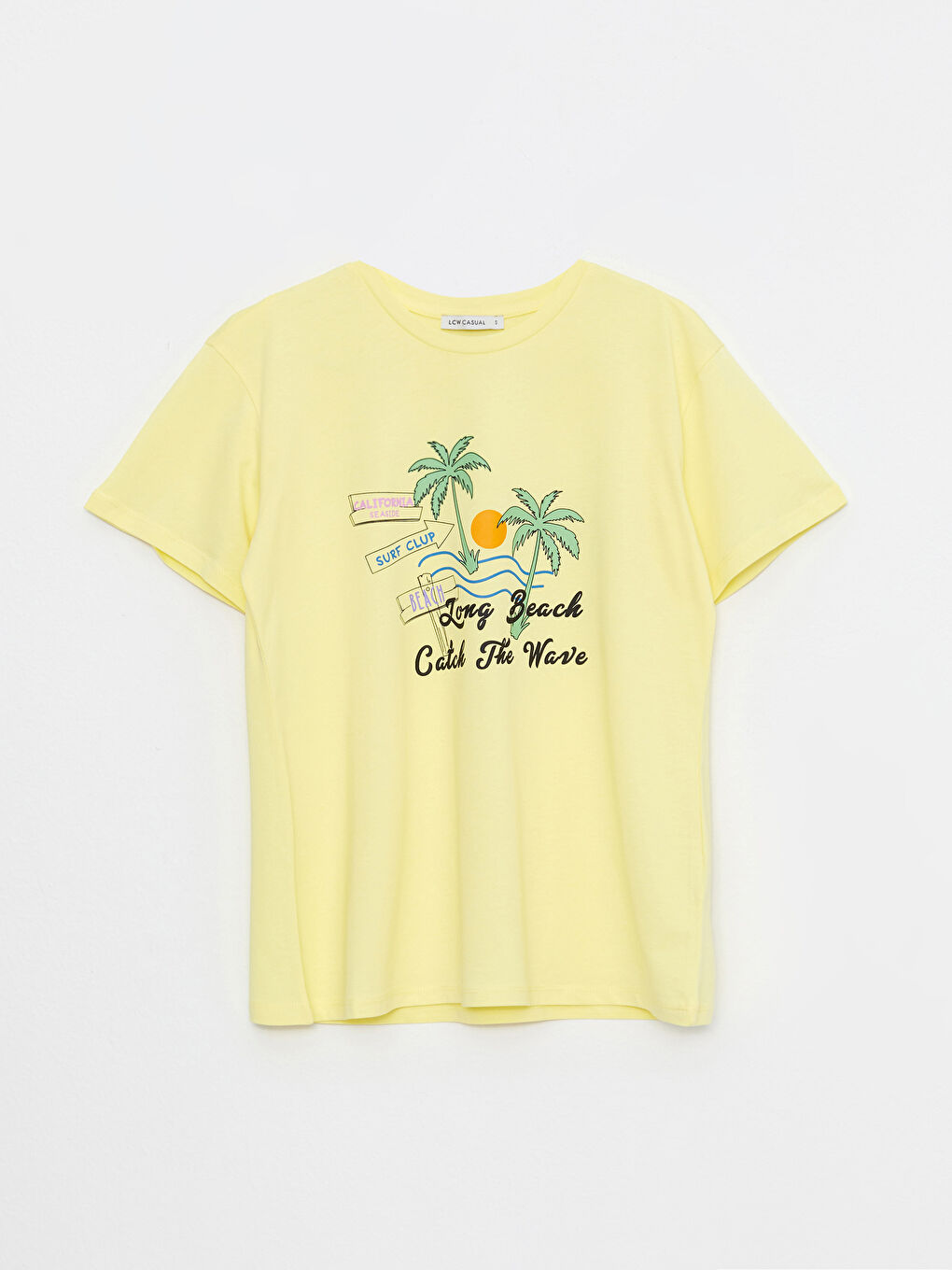 Футболка с круглым вырезом, с принтом, с коротким рукавом, из хлопка, для женщин-5