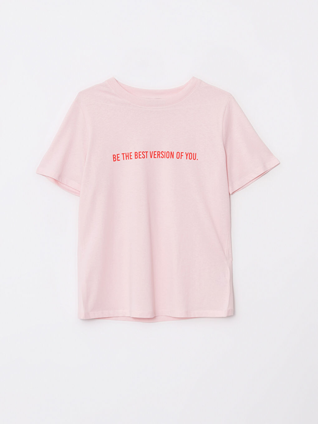 LCW Vision Crew Neck Printed Short Sleeve Cotton Women's T-shirt -S2J269Z8-JH3