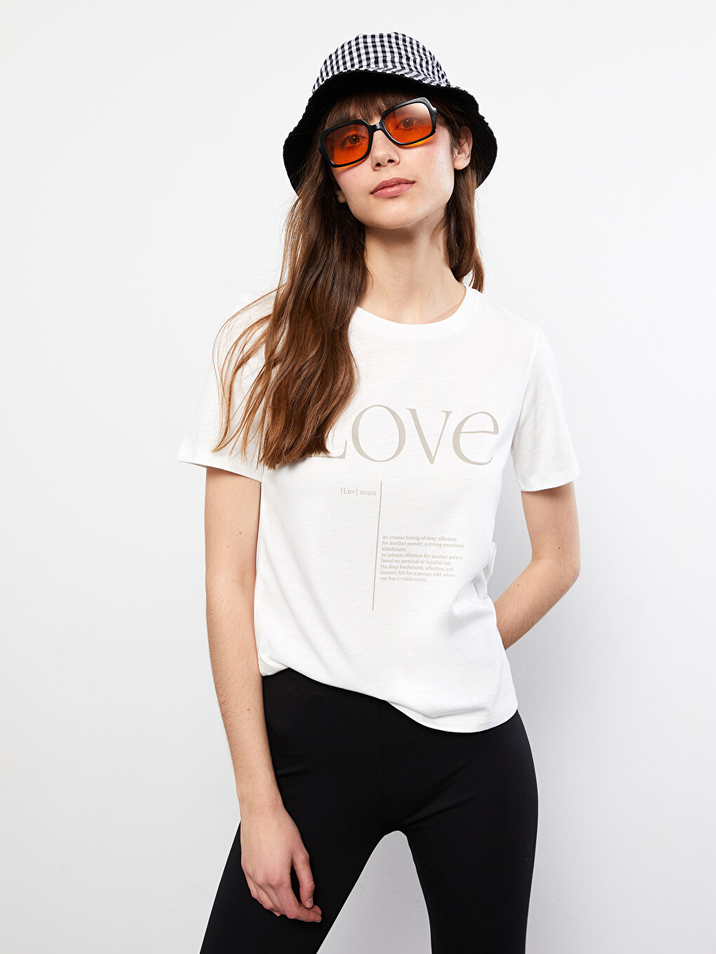 Crew Neck Printed Short Sleeve Women's T-Shirt-1