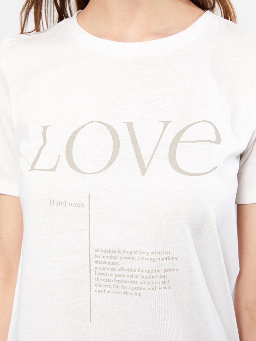 Crew Neck Printed Short Sleeve Women's T-Shirt-3