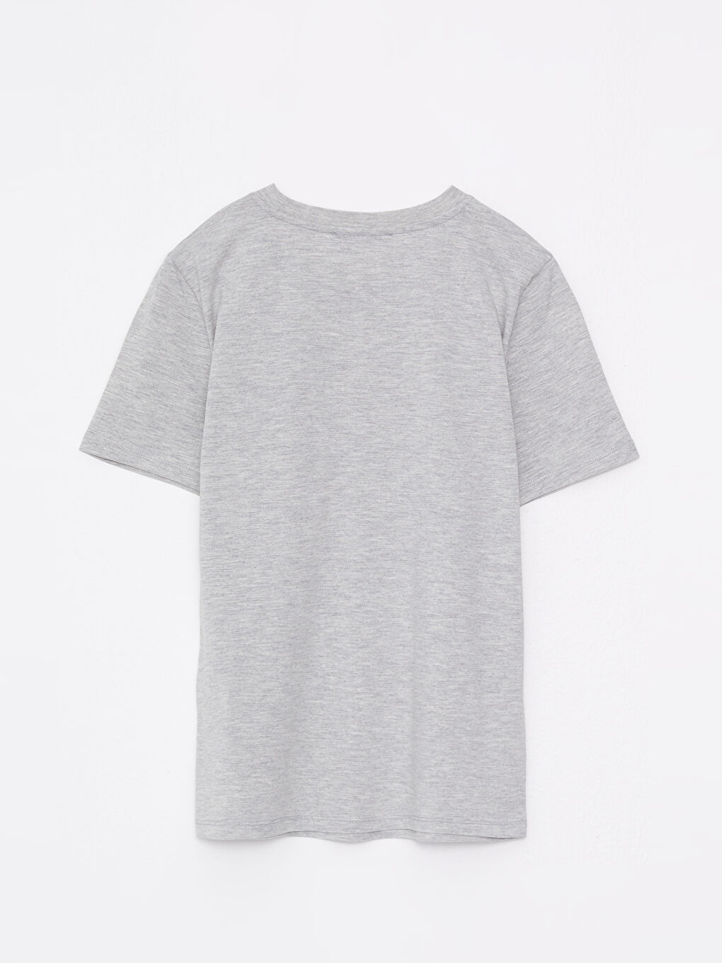 تي شيرت سادة بياقة دائرية بأكمام قصيرة للسيدات-6