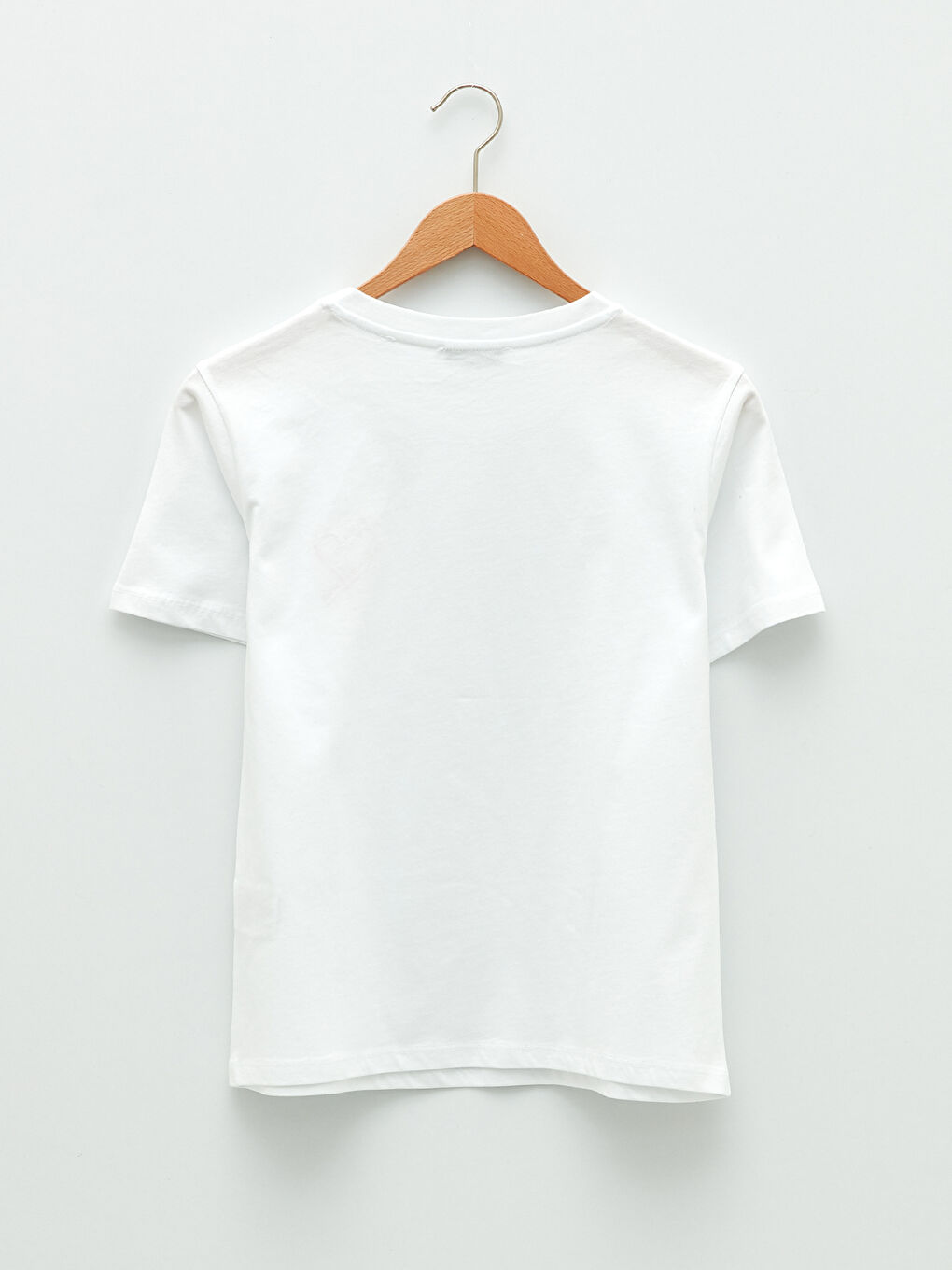 Crew Neck Printed Short Sleeve Cotton Women's T-shirt-7